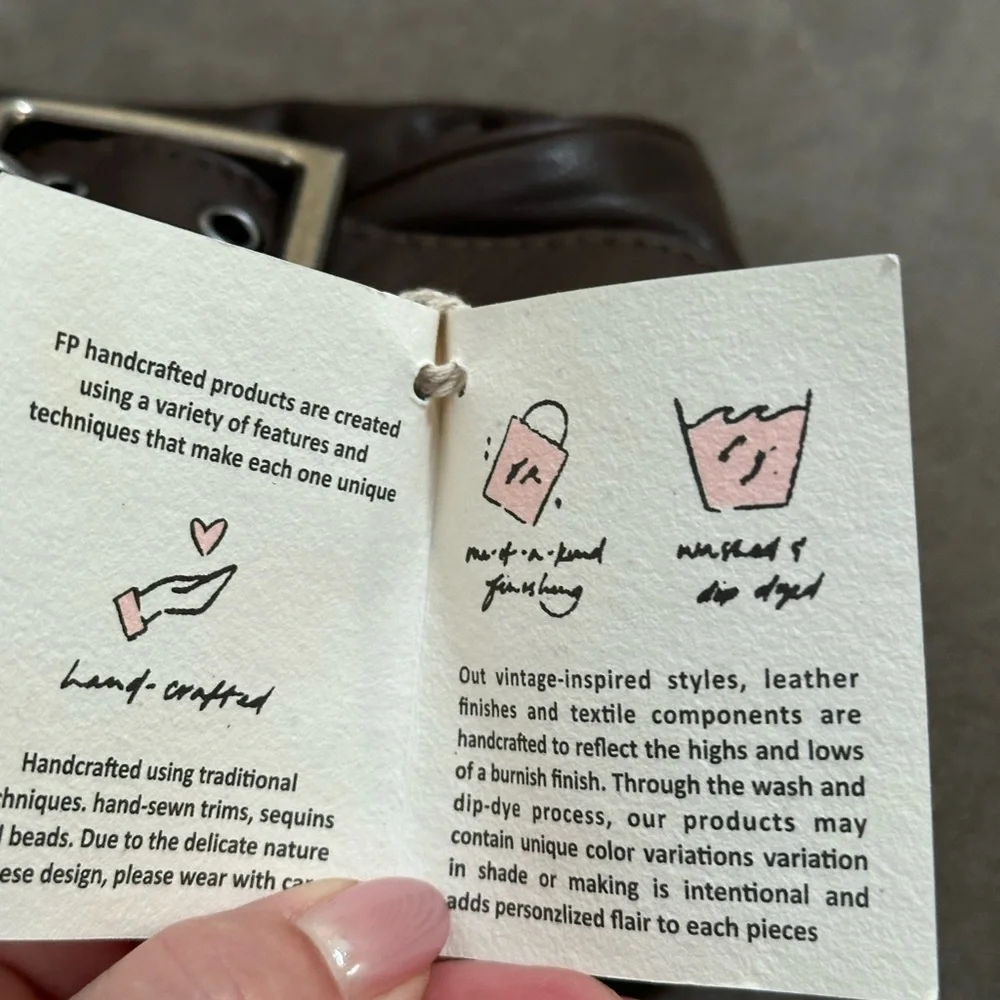 NWT Free People Arm Candy Shoulder Bag - Black - Picture 13 of 14